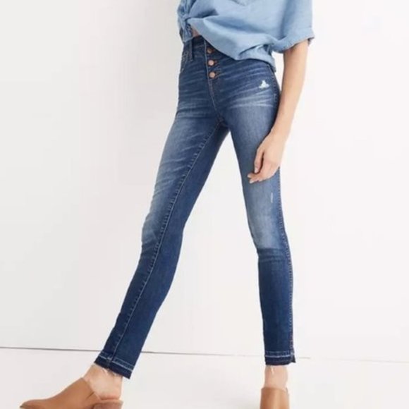Madewell Denim - Madewell 10" High-Rise Skinny Raw Drop-Hem Edition